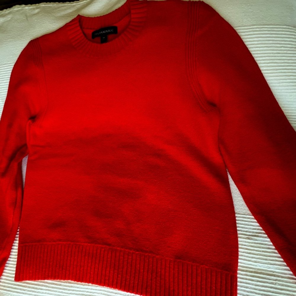 Banana Republic sweater, red